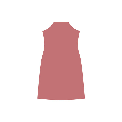 Cranberry V-Neck Open Fork Long Dress(Model D18)