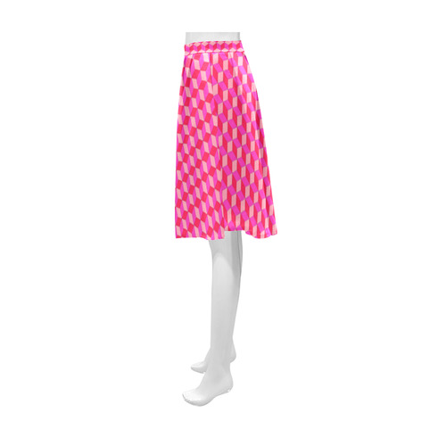 PINK CUBES Athena Women's Short Skirt (Model D15)