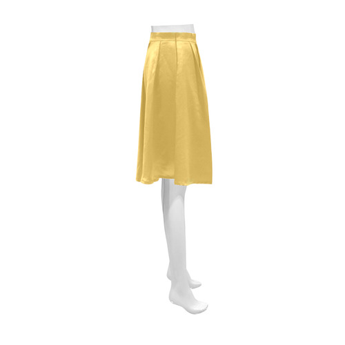 Spicy Mustard Athena Women's Short Skirt (Model D15)