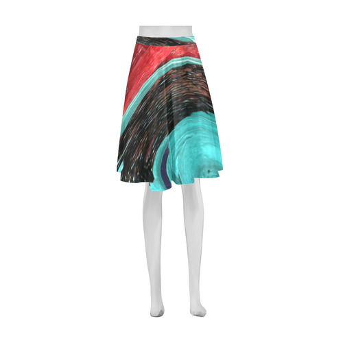 BERRY SWIRL Athena Women's Short Skirt (Model D15)
