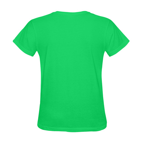 Nasty Woman on green Sunny Women's T-shirt (Model T05)