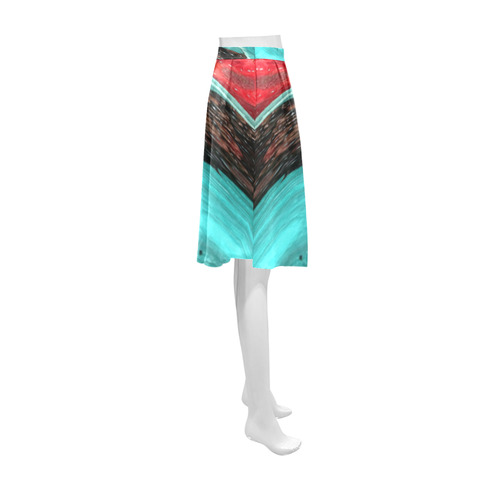 BERRY SWIRL Athena Women's Short Skirt (Model D15)