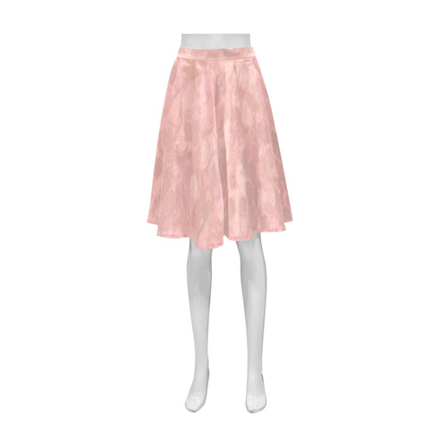 Retro Splash Peach Athena Women's Short Skirt (Model D15)