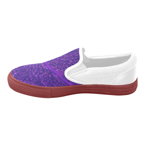 We let this series unique. One shoe is different from another. Purple and monochrome color combinati Slip-on Canvas Shoes for Men/Large Size (Model 019)