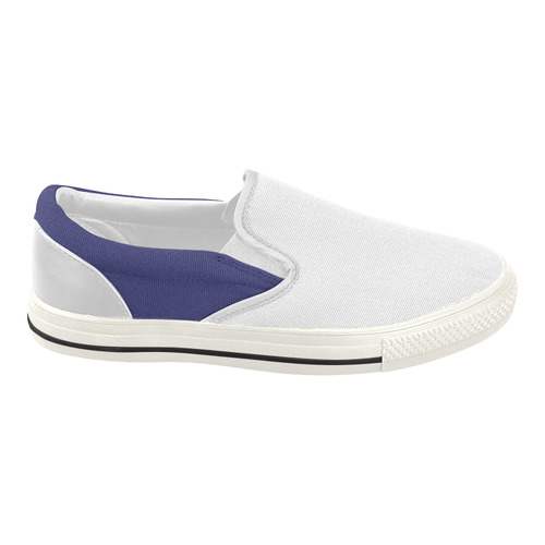 New! Vintage original designers Shoe. New in our Atelier. Fresh edition 2016 / BLUE Women's Slip-on Canvas Shoes (Model 019)