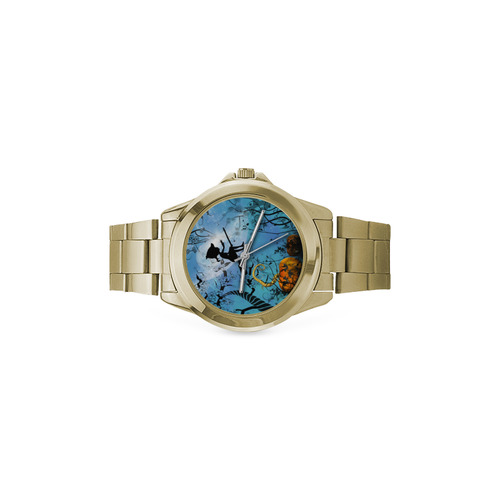 Cute flying witch Custom Gilt Watch(Model 101)