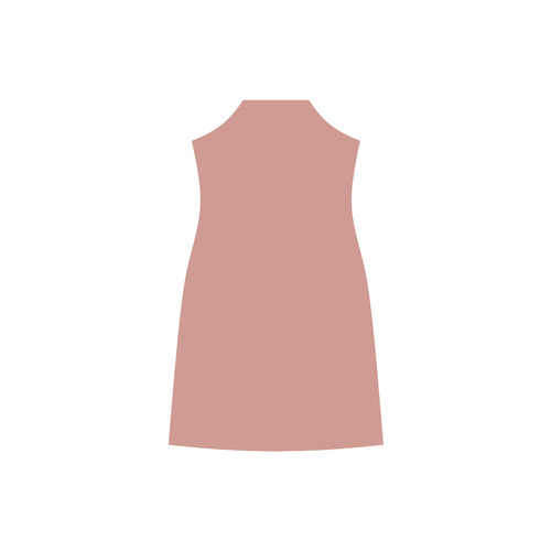 Canyon Clay V-Neck Open Fork Long Dress(Model D18)