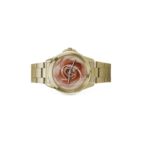 trendy bling on rose,soft peach Custom Gilt Watch(Model 101)