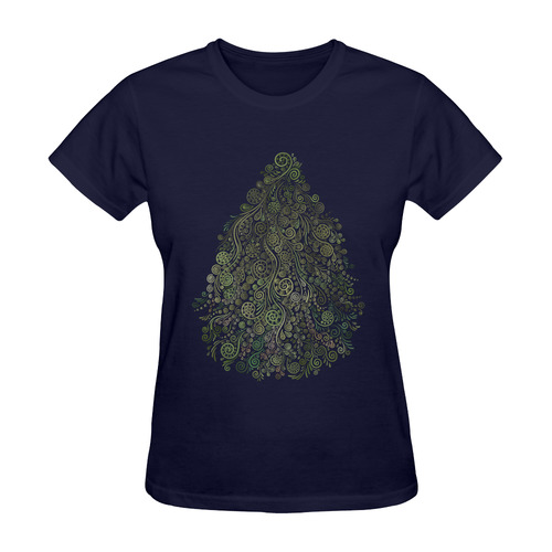 3D Ornaments -Fantasy Tree Sunny Women's T-shirt (Model T05)