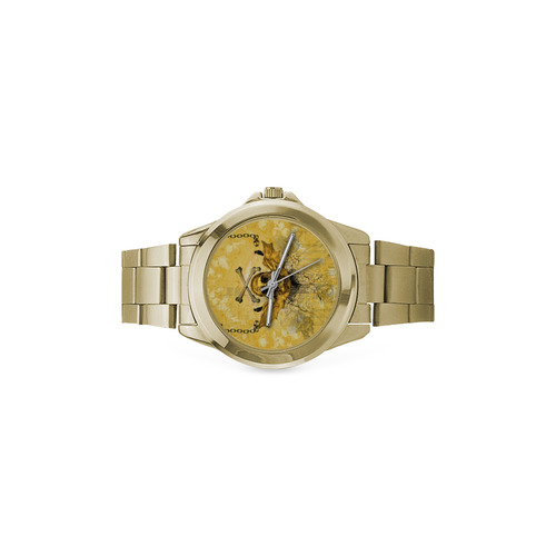 Awesome skull in golden colors Custom Gilt Watch(Model 101)