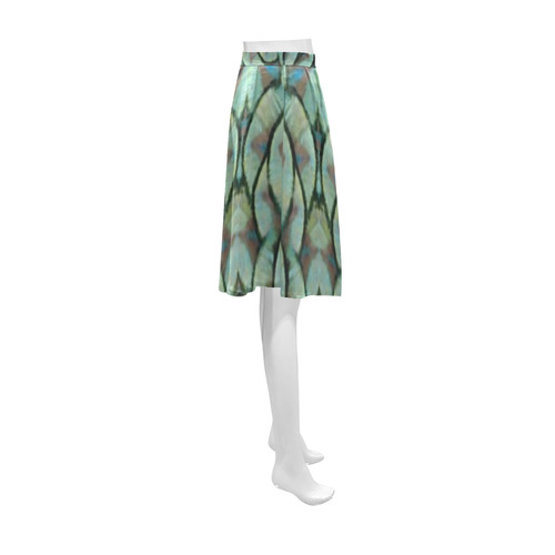 Elegant Peacock Feathers Kaleidoscope Athena Women's Short Skirt (Model D15)