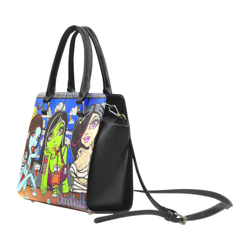 "Ghouls Night Out" by Skinderella - Double Sided - Classic Shoulder Handbag (Model 1653)