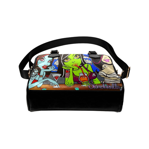 "Ghouls Night Out" by Skinderella - Double Sided Shoulder Handbag (Model 1634)