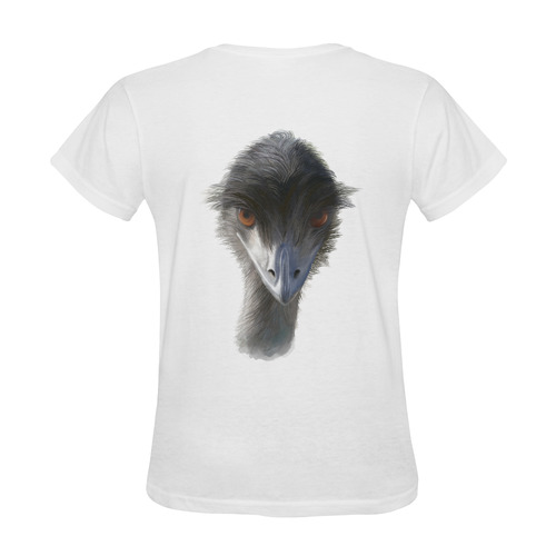 Skeptical Emu - watercolors Sunny Women's T-shirt (Model T05)