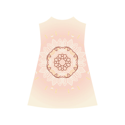 "Good morning!" new designers dress in our Atelier with hand-drawn Mandala Art. Original d Alcestis Slip Dress (Model D05)