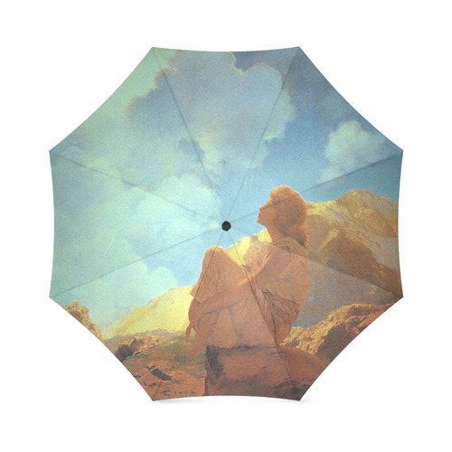 Maxfield Parrish Spring Morning Fine Art Foldable Umbrella (Model U01)