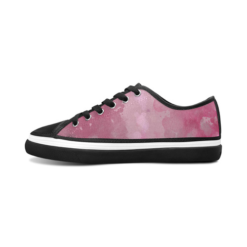 LILAC SURPISE Women's Canvas Zipper Shoes/Large Size (Model 001)