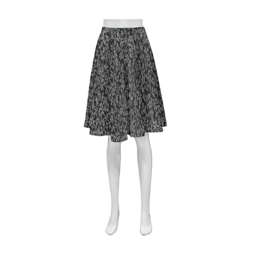 Vintage Floral Black Athena Women's Short Skirt (Model D15)