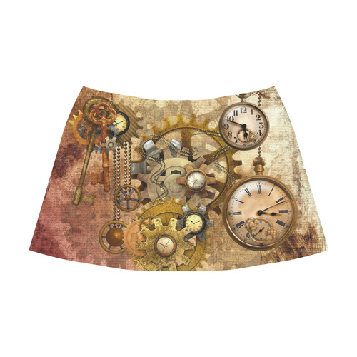 steampunk Mnemosyne Women's Crepe Skirt (Model D16)