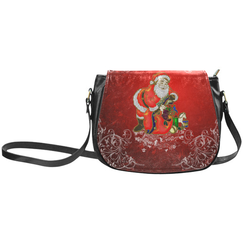 Cute toon Santa claus Classic Saddle Bag/Large (Model 1648)