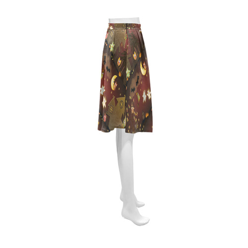 halloween owls Athena Women's Short Skirt (Model D15)