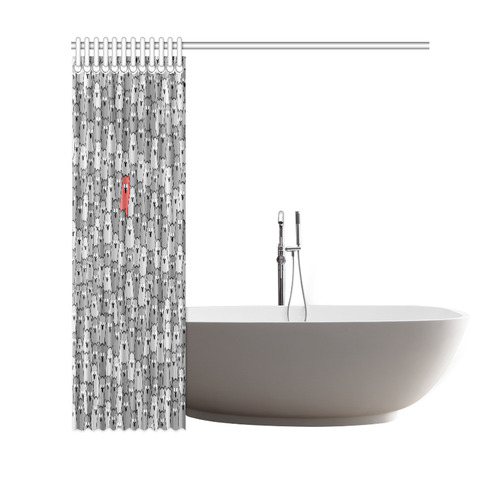 Stand Out From the Crowd Shower Curtain 69"x70"