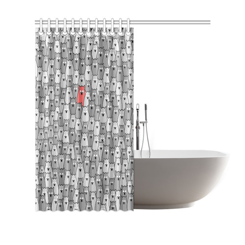 Stand Out From the Crowd Shower Curtain 69"x70"