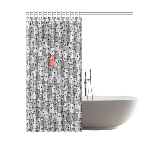 Stand Out From the Crowd Shower Curtain 60"x72"