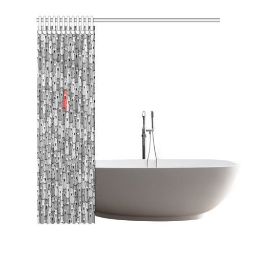 Stand Out From the Crowd Shower Curtain 72"x72"