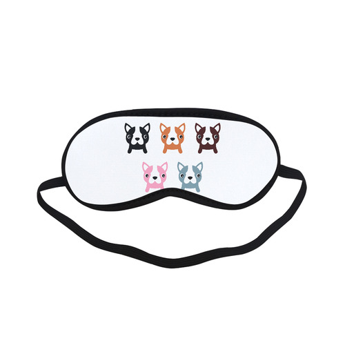 Original gift for French buldog lovers and owners. Eye mask with original hand-drawn characters. New Sleeping Mask