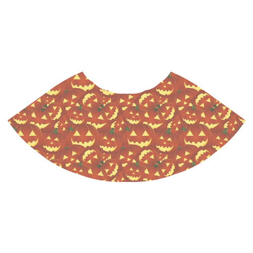 halloween pumpkins Athena Women's Short Skirt (Model D15)