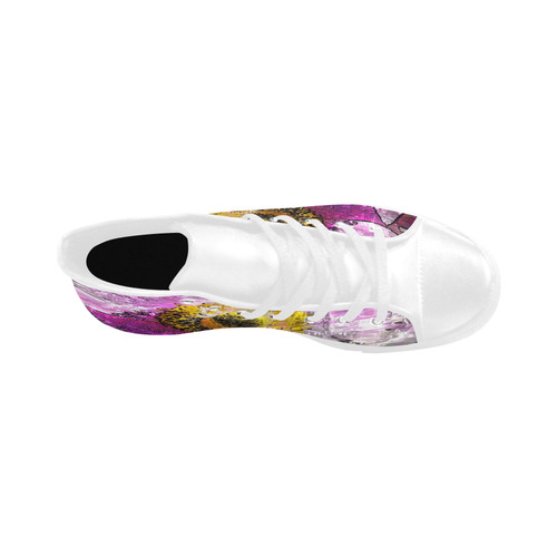 Floral ArtStudio 281016 B Aquila High Top Microfiber Leather Women's Shoes (Model 032)