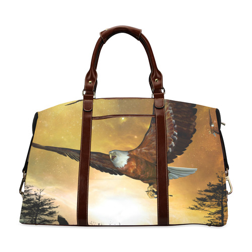 Awesome flying eagle Classic Travel Bag (Model 1643) Remake
