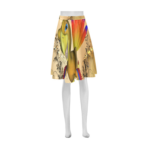 funny toon phoenix Athena Women's Short Skirt (Model D15)