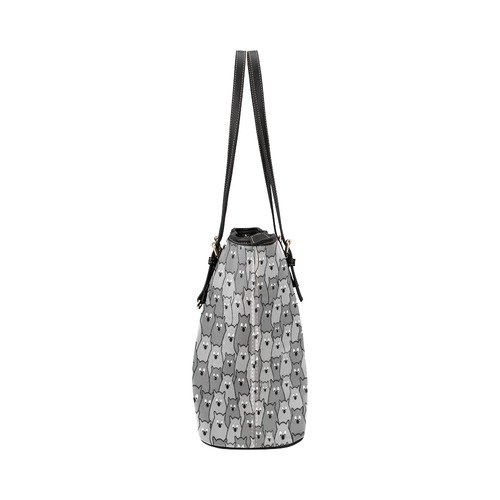 Stand Out From the Crowd Leather Tote Bag/Small (Model 1651)