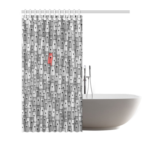 Stand Out From the Crowd Shower Curtain 72"x72"