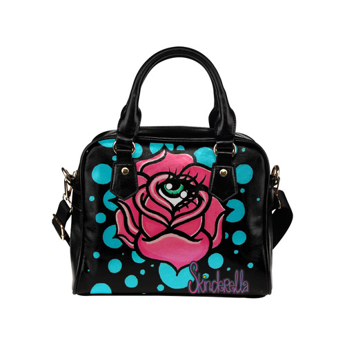 "Rose Eye" by Skinderella Shoulder Handbag (Model 1634)