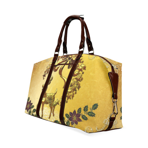 Reindeer in golden colors Classic Travel Bag (Model 1643) Remake