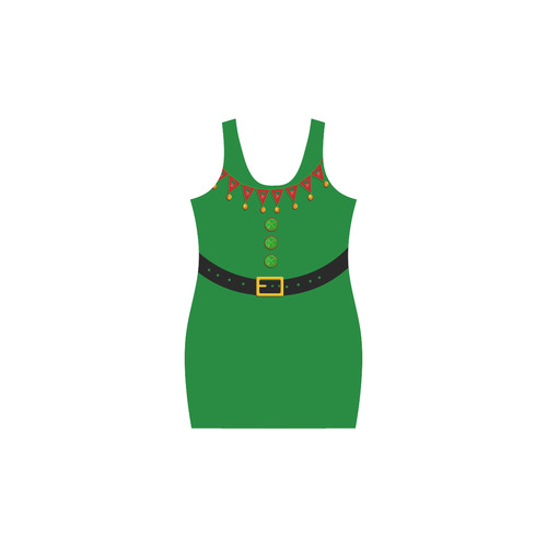 Christmas Elf - Santa's Helper   - Green Suit Medea Vest Dress (Model D06)