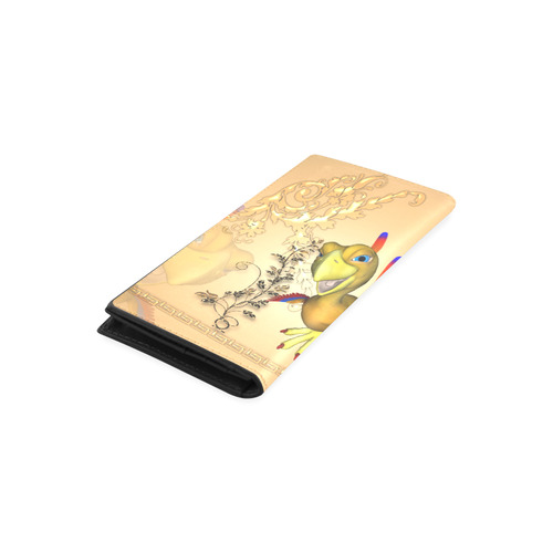 funny toon phoenix Women's Leather Wallet (Model 1611)