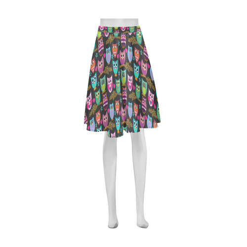 happy owls Athena Women's Short Skirt (Model D15)
