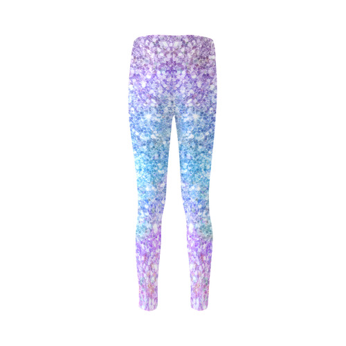 Colorful Glitter Texture Cassandra Women's Leggings (Model L01)