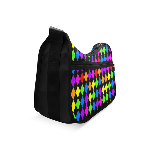Diamond Checks Rainbow Crossbody Bags (Model 1616)