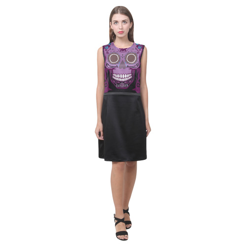 SKULL LADY Eos Women's Sleeveless Dress (Model D01)