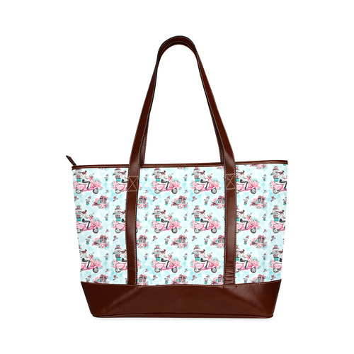 christmas, shopping girl Tote Handbag (Model 1642)