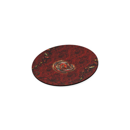 The dragon in red and gold Round Coaster