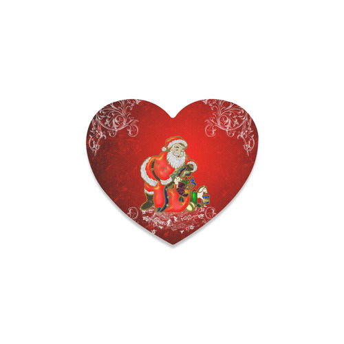 Cute toon Santa claus Heart Coaster