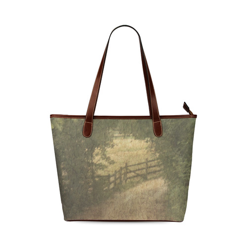 Vintage Landscape 02 Shoulder Tote Bag (Model 1646)