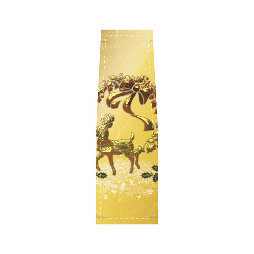 Reindeer in golden colors Saddle Bag/Large (Model 1649)