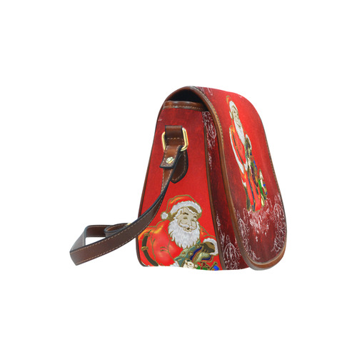 Cute toon Santa claus Saddle Bag/Small (Model 1649) Full Customization